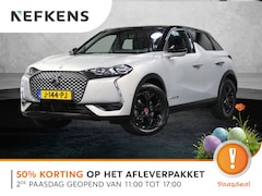 DS 3 Crossback - Performance Line 50kWh 136PK | 1ste eigenaar | 3 FASE | Camera | LEER/Stof | Stoelverwarmi