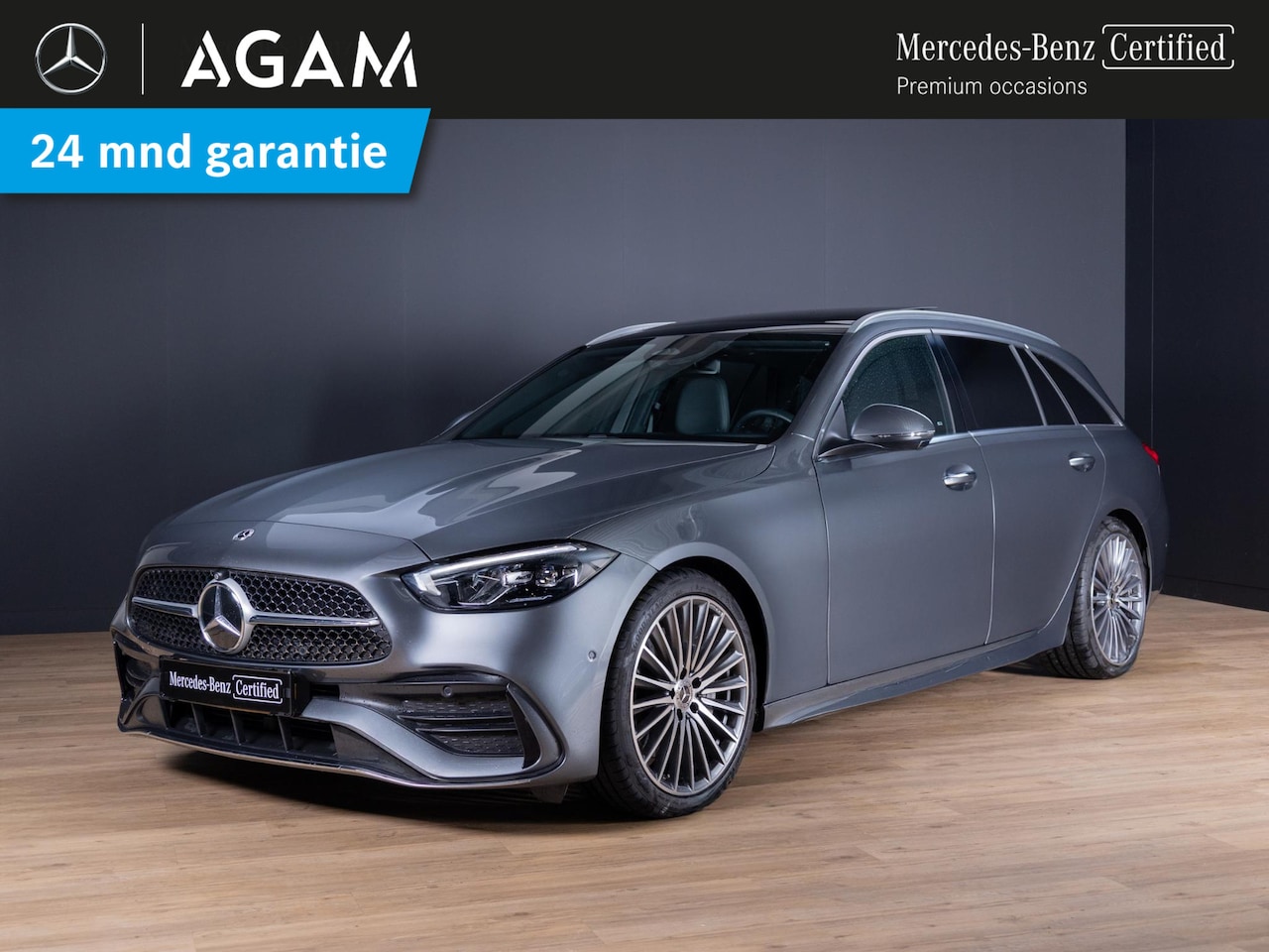 Mercedes-Benz C-klasse Estate - 180 AMG Line Premium | Panorama dak | Trekhaak - AutoWereld.nl