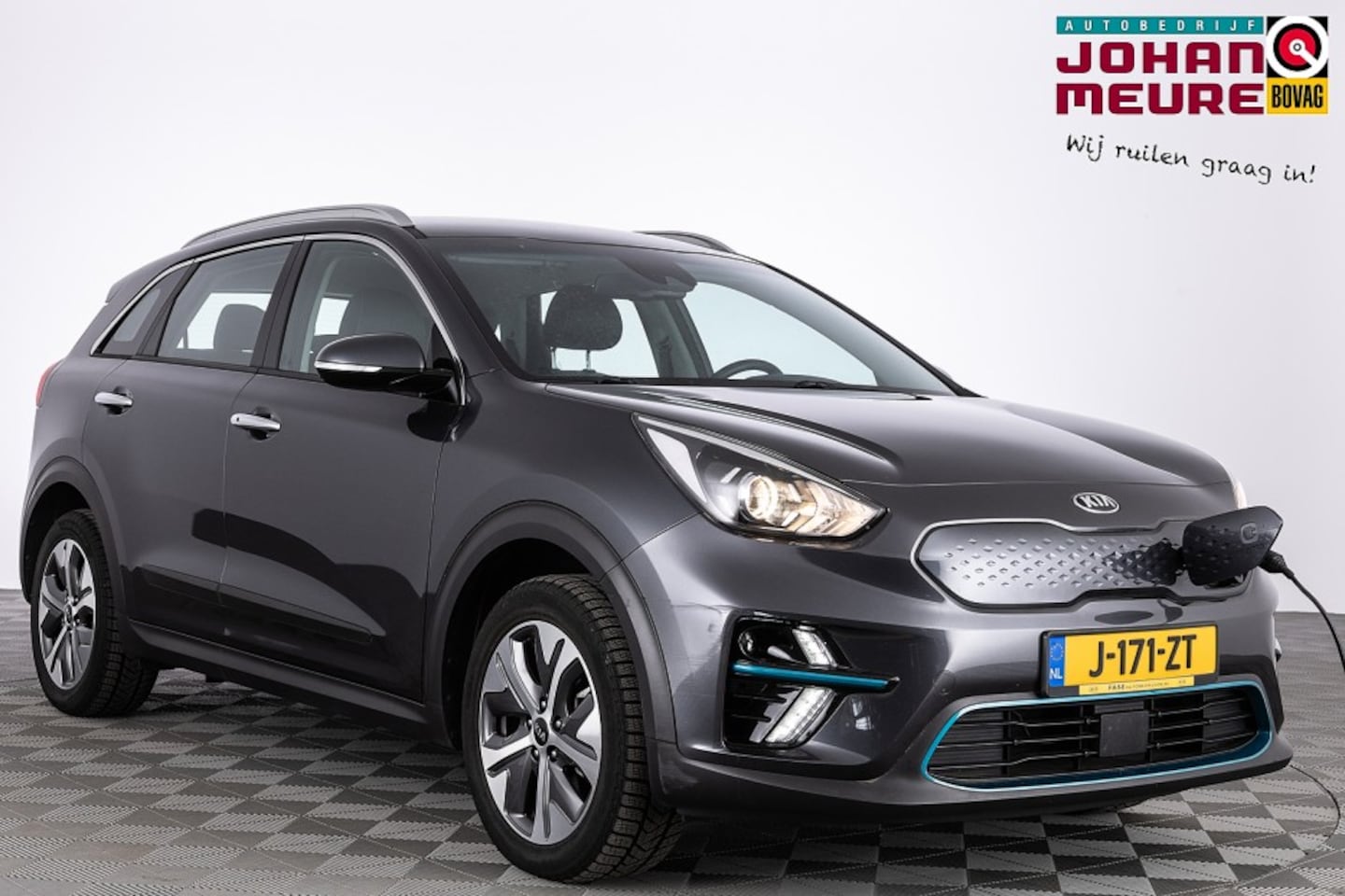 Kia e-Niro - DynamicLine 64 kWh *SOH 100%* 3 Fase | NAVI | Half LEDER ✅ 1e Eigenaar - AutoWereld.nl