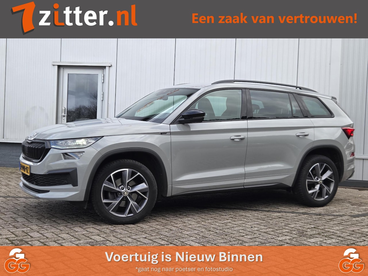 Skoda Kodiaq - 1.5 TSI Sportline Business 1.5 TSI Sportline Business, 7-Persoons, Trekhaak, Stuurverwarming! - AutoWereld.nl