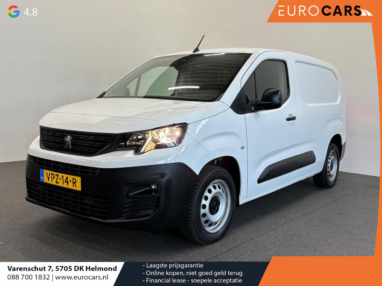 Peugeot Partner - 1.5 BlueHDI Premium Long Airco Navi Carplay Cruise Control PDC Achter Lang L2 - AutoWereld.nl