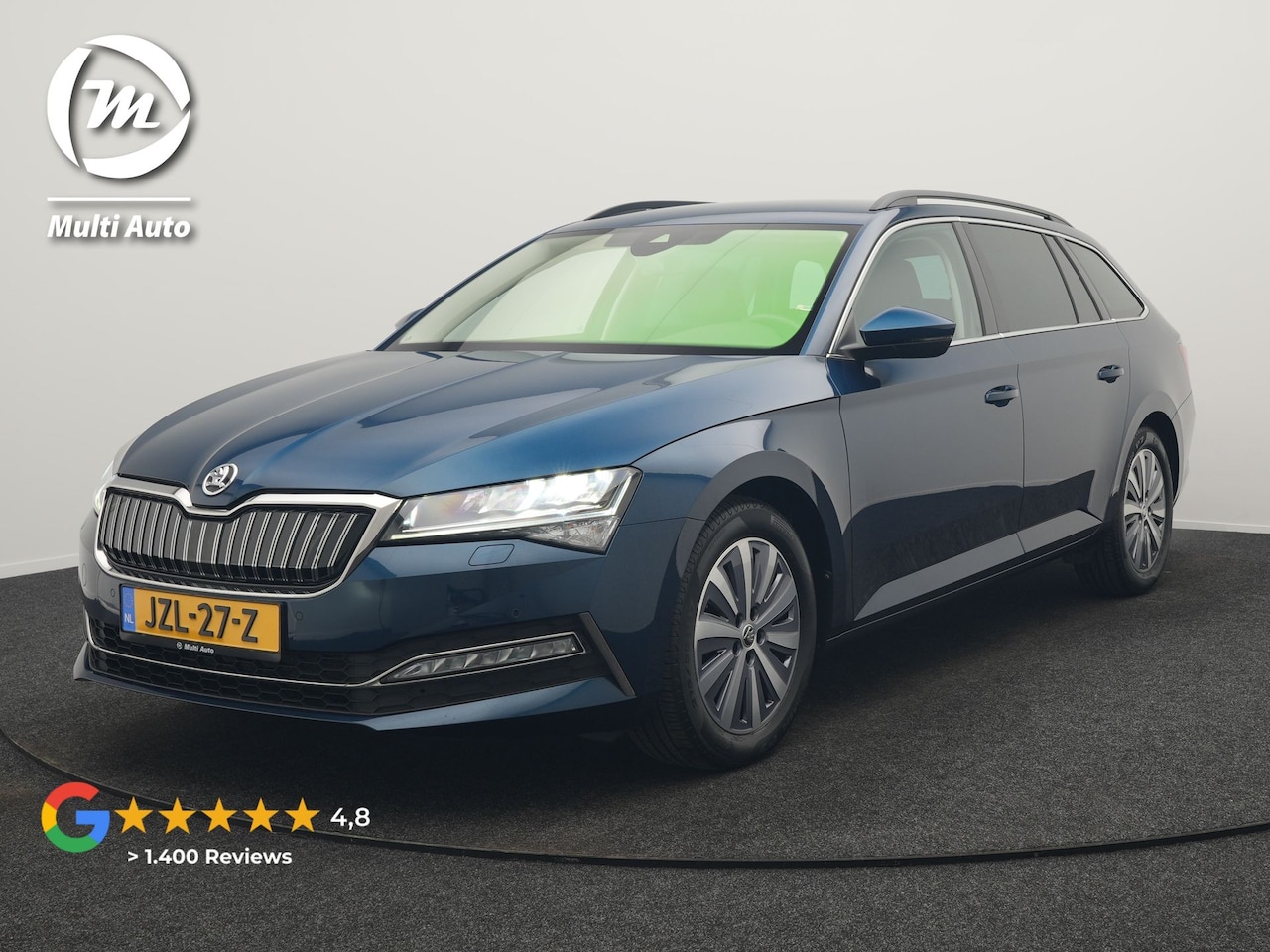 Skoda Superb Combi - 1.4 TSI iV Ambition PHEV 218pk Dealer O.H. | Camera | Lederen Sportstoelen Memory & Verwar - AutoWereld.nl