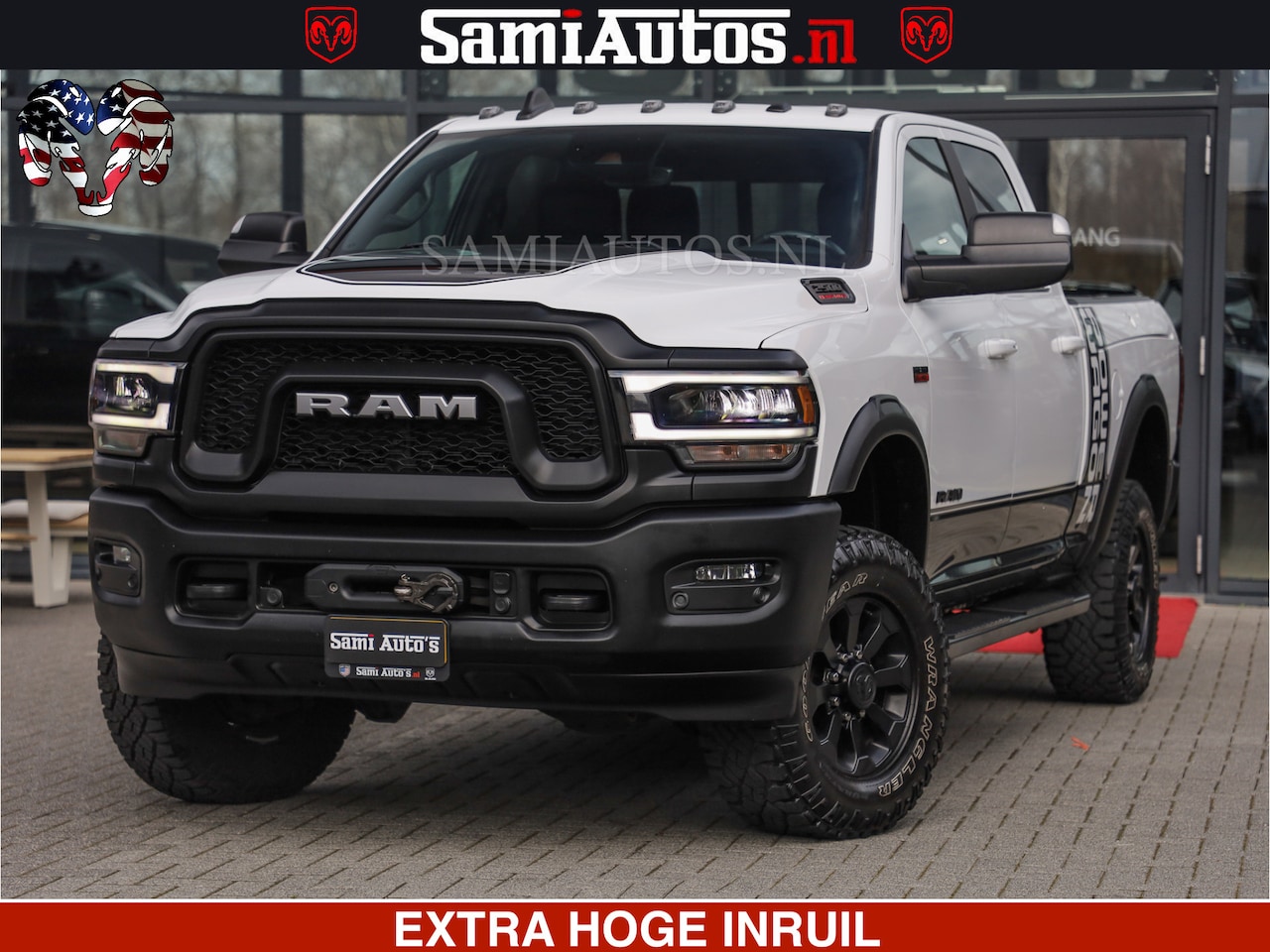 Dodge Ram 2500 - POWER WAGON | 6 PERSOONS | 6.4 V8 4X4 | ADAPTIVE | FULL LED | TREK LIER | OPEN DAK | 6.4F - AutoWereld.nl