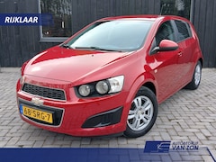 Chevrolet Aveo - 1.2 LT Aveo 1.2 LT 5-Drs Bordeauxrood NAP Cruise Airco Parkeersensoren USB/AUX Armsteun Bluetooth