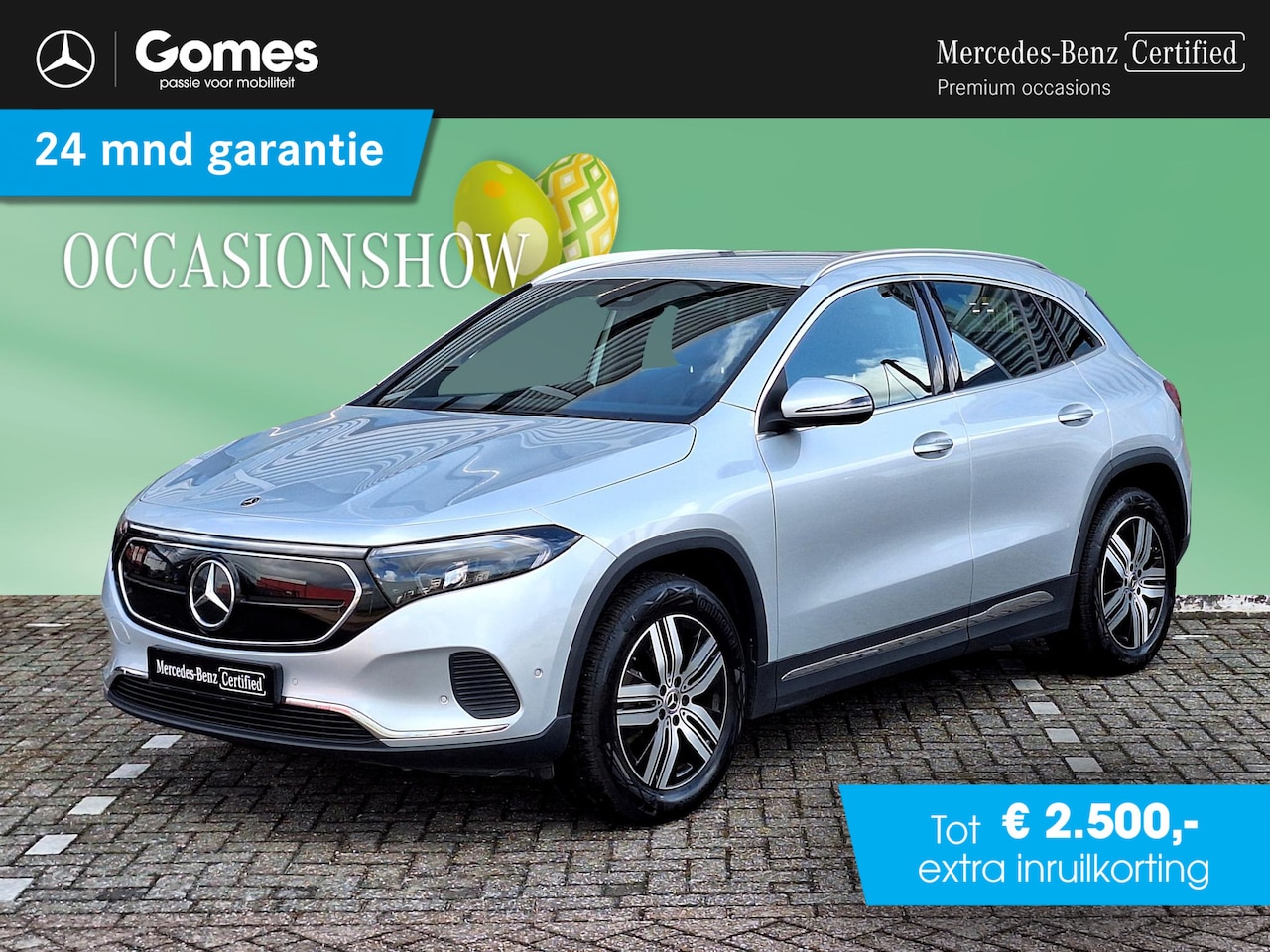 Mercedes-Benz EQA - 250 Luxury Line 67 kWh | Achteruitrijcamera | Sfeerverlichting | Stoelverwarming | Dodehoe - AutoWereld.nl