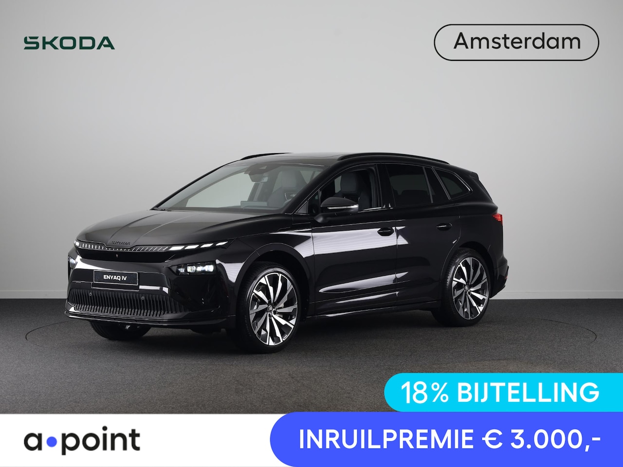 Skoda Enyaq iV - 85 Sportline 286 pk | Panoramadak | Business Upgrade Pakket - ADVANCED | Trekhaak | 21 inc - AutoWereld.nl