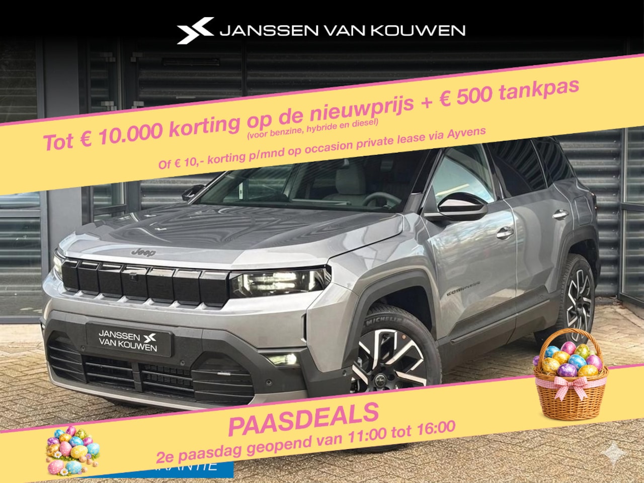 Jeep Compass - First Edition 74 kWh Nieuwe Compass / Nu Leverbaar vanaf € 43.995,00 / Jeep Almere - AutoWereld.nl