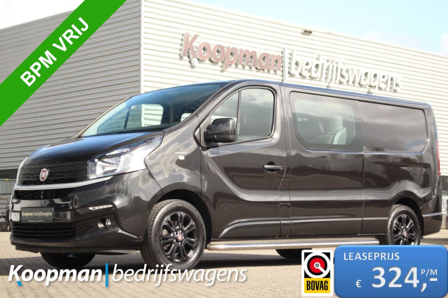 Fiat Talento - 1.6MJ 126pk EcoJet L2H1 DC Basis | Trekhaak | Cruise | Airco | Lease 324,- p/m - AutoWereld.nl