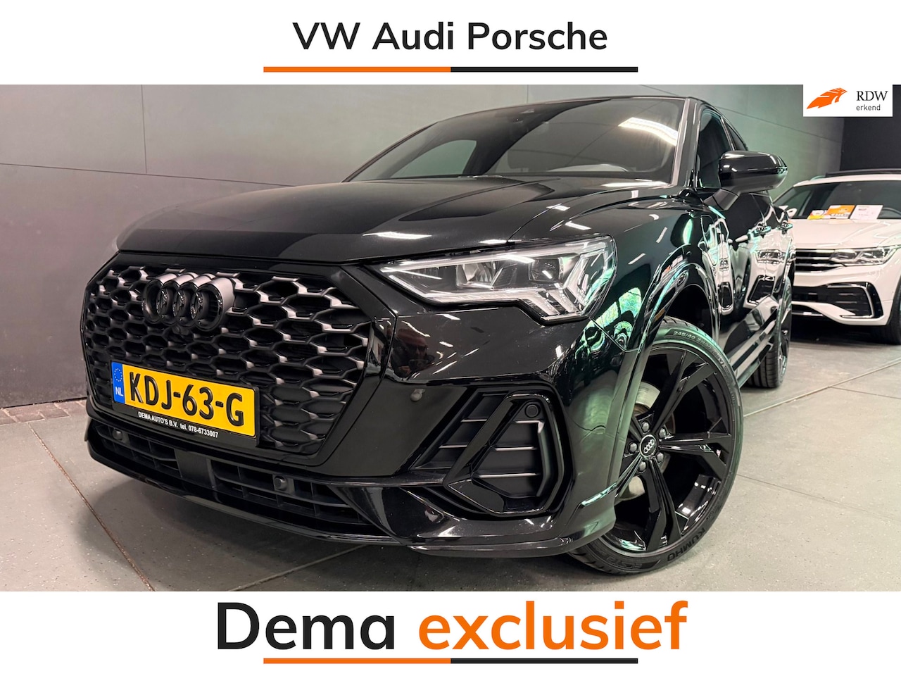Audi Q3 Sportback - 45 TFSI 3X S-LINE BLACK-LINE 20''RS SOH-TEST/NAVI/DAB/CARPLAY/CAM/KEY-LESS/V-COCKPIT/LED// - AutoWereld.nl