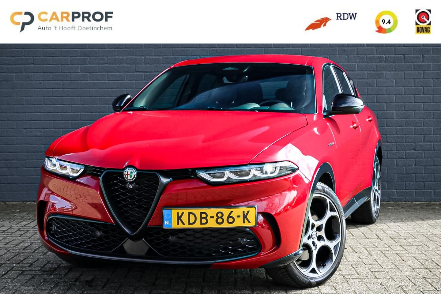 Alfa Romeo Tonale - 1.5T Hybrid Veloce 160pk/ Leder/Alfa Rosso/Apple Carplay - AutoWereld.nl