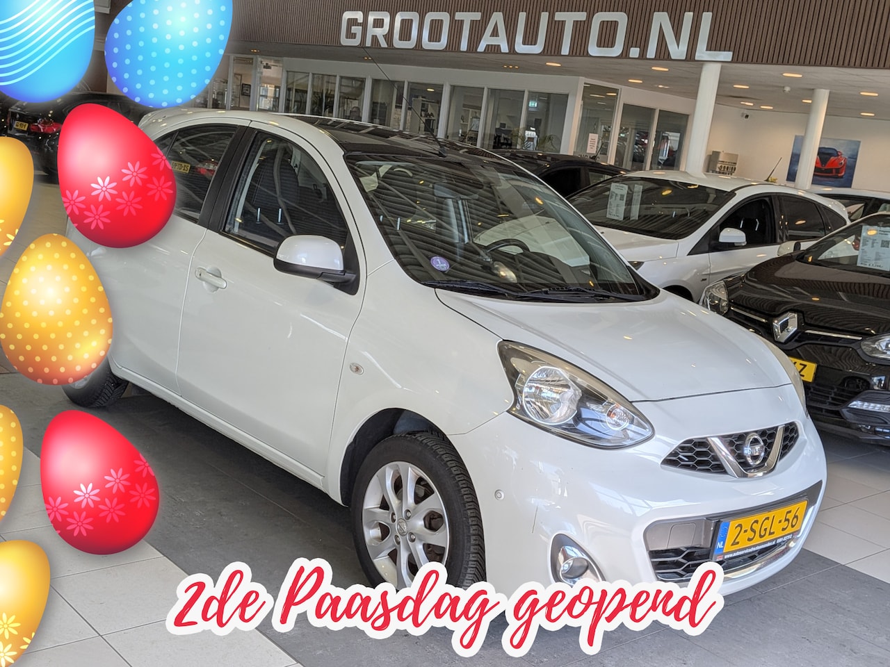 Nissan Micra - 1.2 DIG-S Tekna Panoramadak, Airco, Cruise Control, Stuurbekrachtiging - AutoWereld.nl