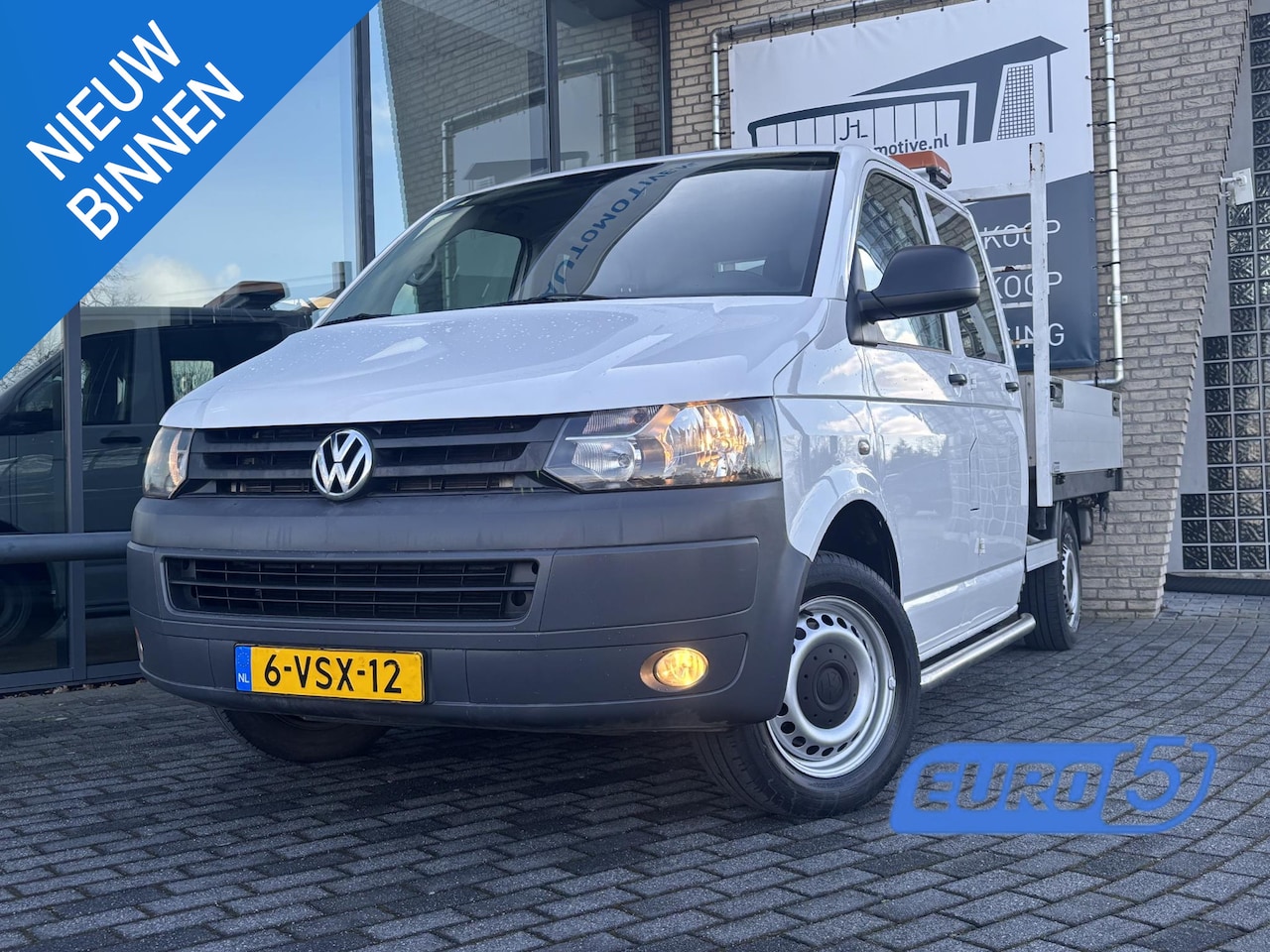 Volkswagen Transporter - 2.0 TDI L2H1*6-PERS*AIRCO*PICK-UP*OPENLAADBAK* - AutoWereld.nl