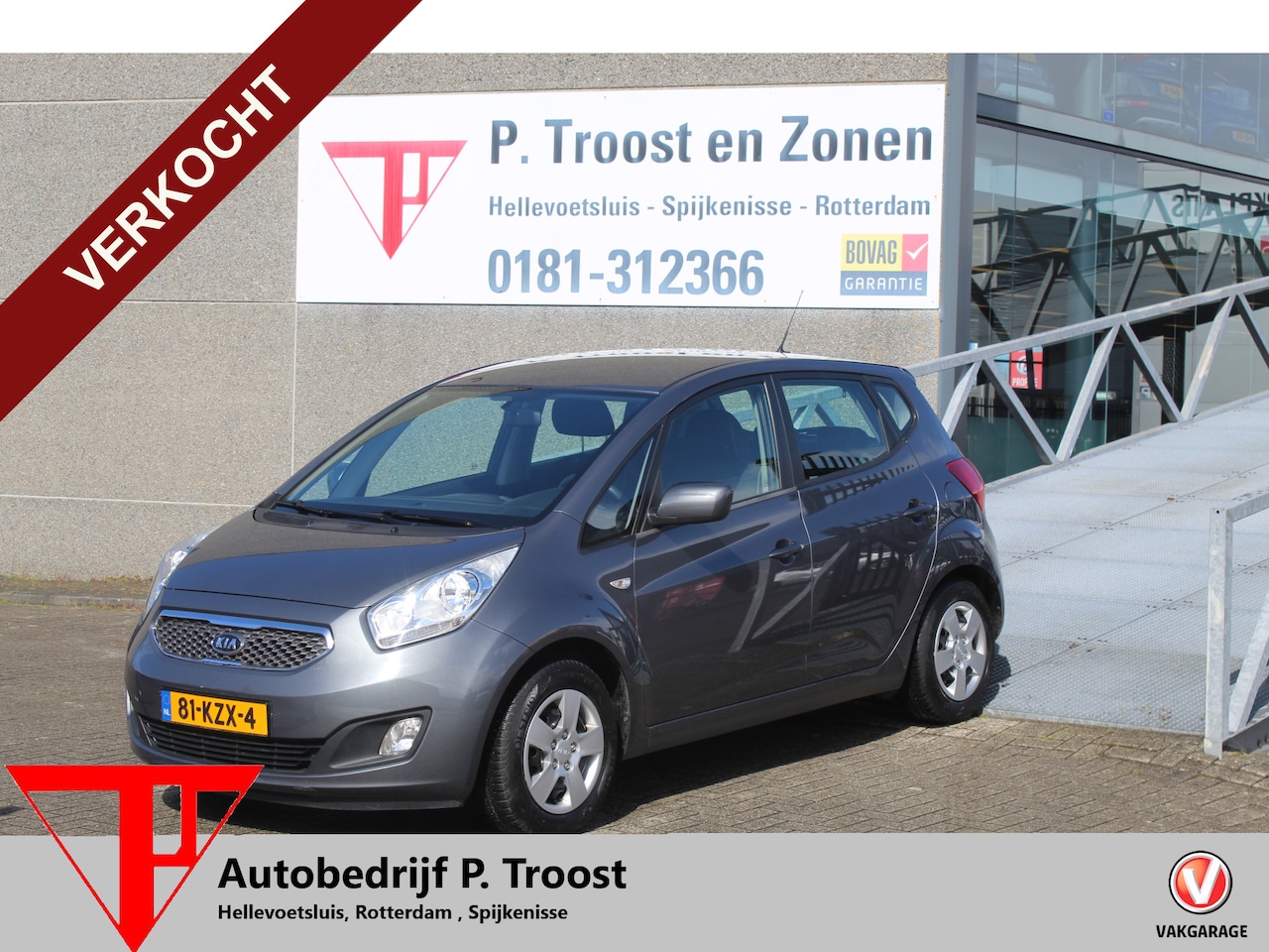 Kia Venga - 1.6 CVVT X-tra Airco/Cruise control/Bluetooth/Parkeersensoren achter - AutoWereld.nl
