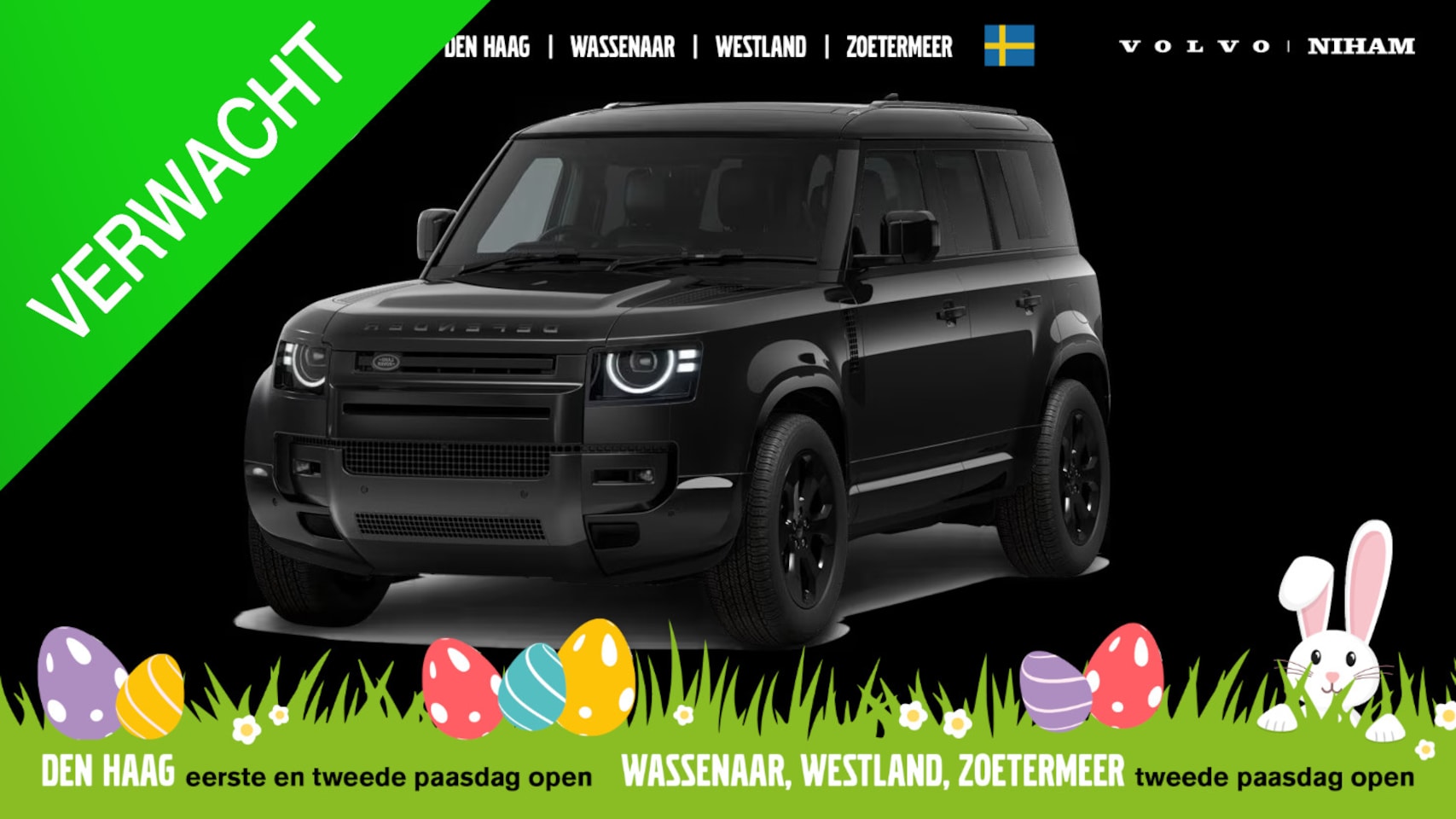 Land Rover Defender 110 - 2.0 P300e 110 X-Dynamic SE SANTORINI BLACK|PANO DAK|TREKHAAK|20"LM VELGEN|COLD CLIMATE PAC - AutoWereld.nl