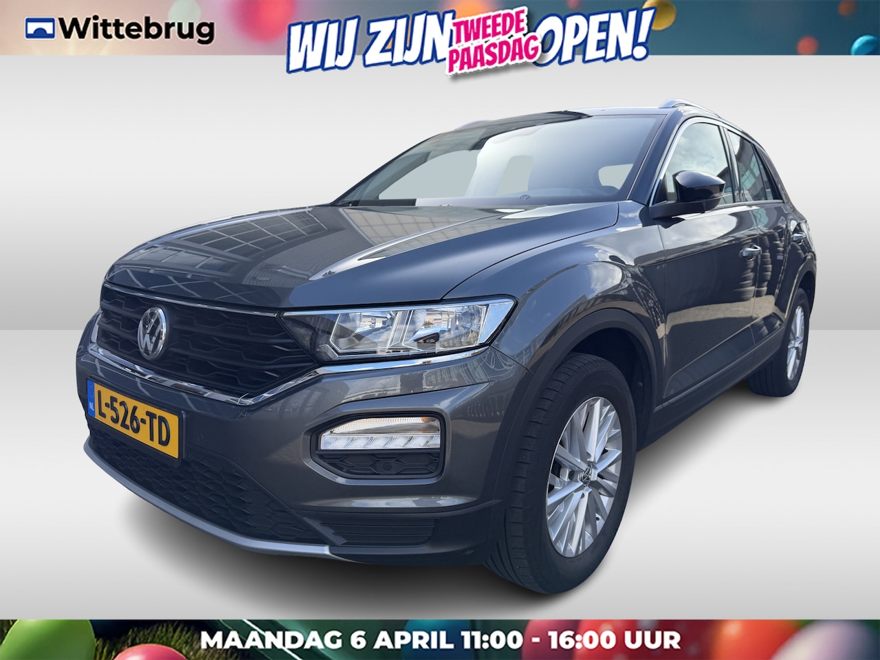 Volkswagen T-Roc - 1.5 TSI 150pk Style DSG Automaat Navigatie / Parkeersensoren / Trekhaak / App-connect /  S - AutoWereld.nl