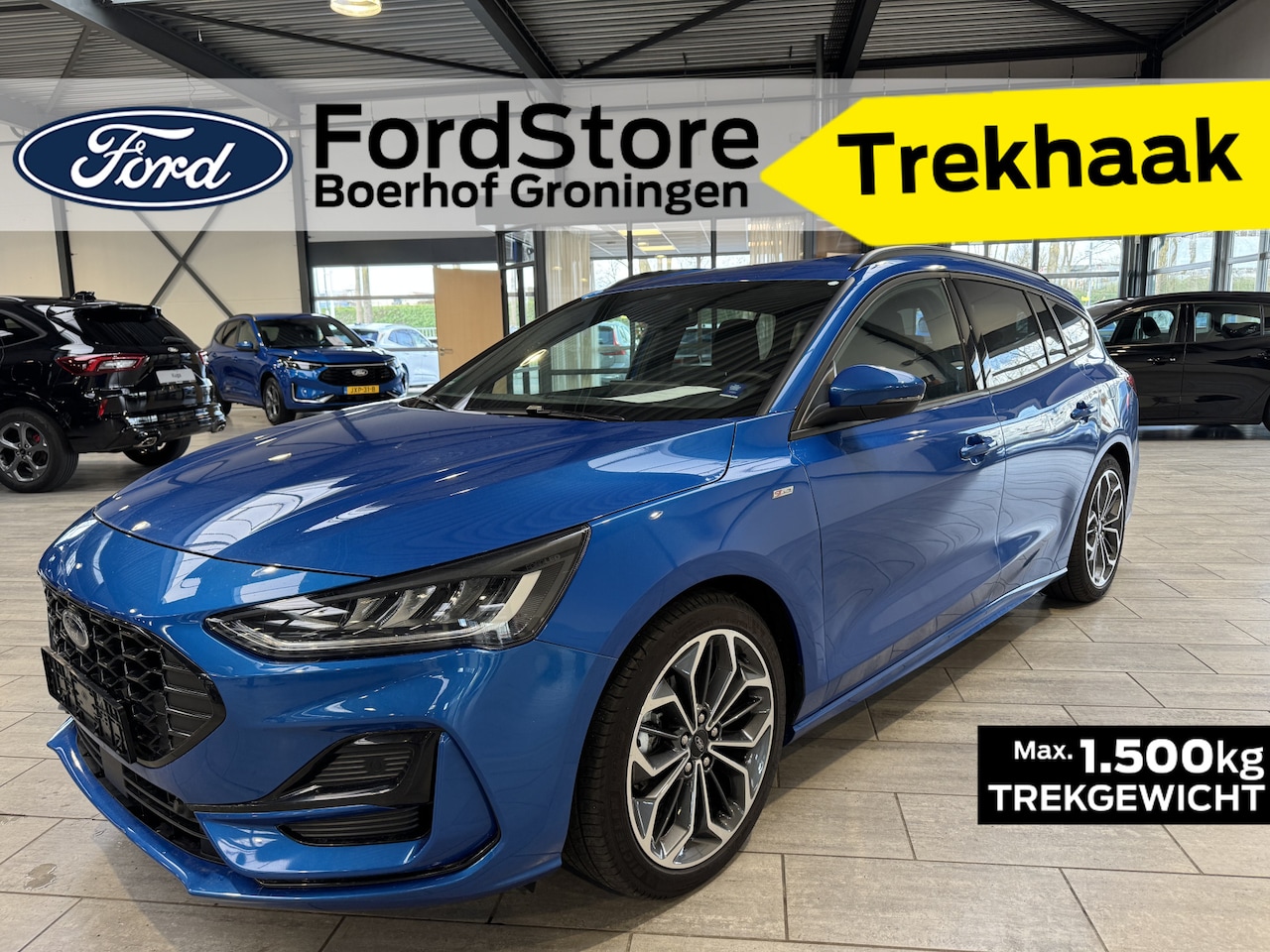 Ford Focus Wagon - ST-Line X EcoBoost Hybrid 155 pk Trekhaak | Winter Pack | Camera | 18"LM velgen | B&O | E - AutoWereld.nl