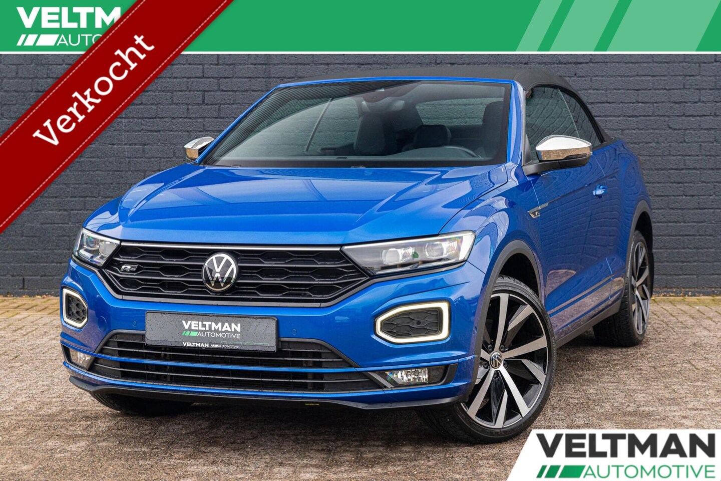 Volkswagen T-Roc Cabrio - 1.5 TSI R-Line ACC VIRTUAL COCKPIT STOELVERWARMING AUTOMAAT LEDER CAMERA - AutoWereld.nl