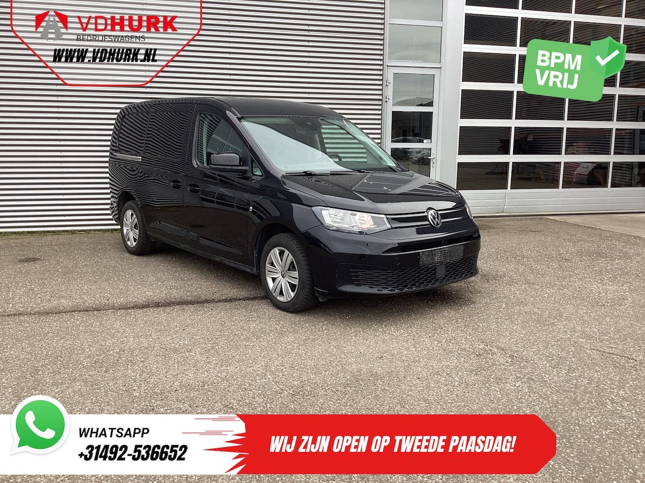 Volkswagen Caddy Cargo Maxi - 2.0 TDI 125 pk DSG Aut. L2 Standkachel/ Carplay/ Stoelverw./ Inrichting/ Airco/ Cruise/ PD - AutoWereld.nl
