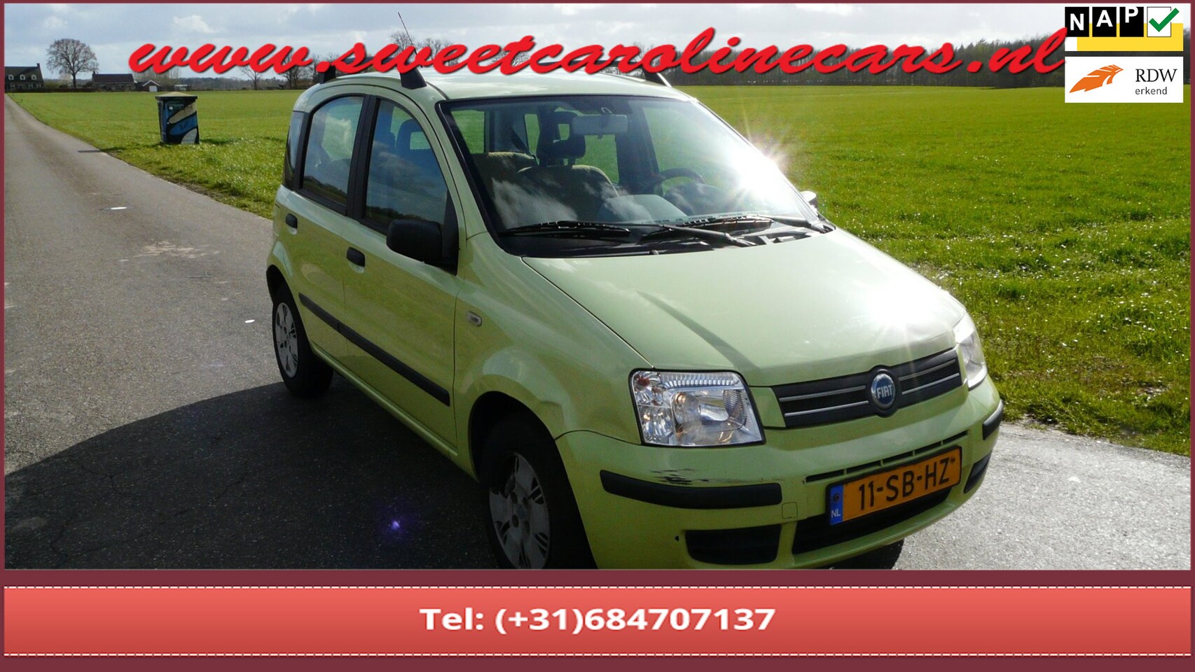 Fiat Panda - 1.2 Navigator 1.2 Navigator,Airco,Elec.pakket,BT-audio! - AutoWereld.nl