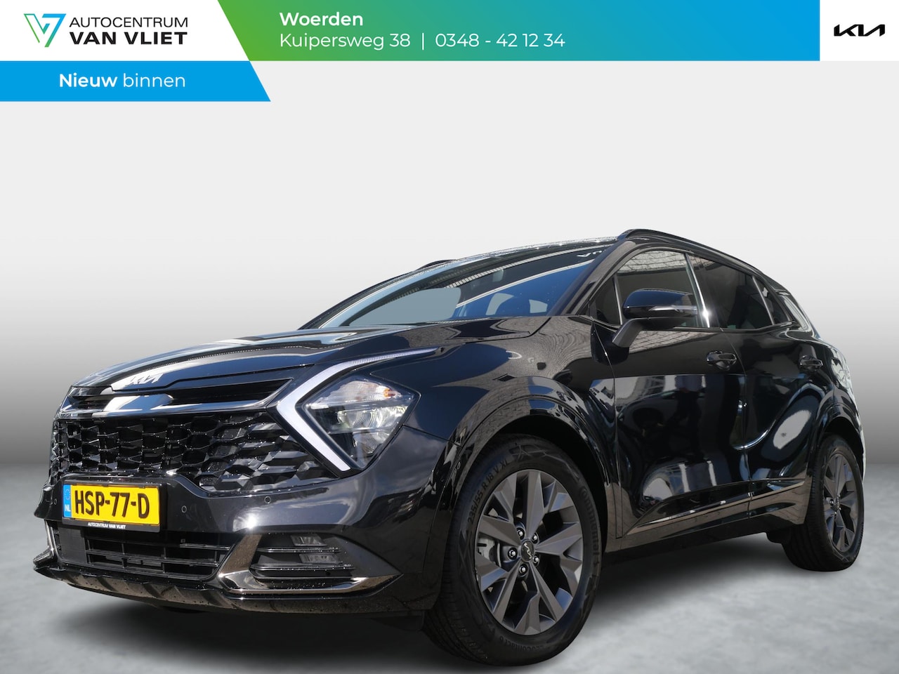 Kia Sportage - 1.6 T-GDi Hybrid Dark Edition | Cruise | Carplay | Keyless | Navi | Stoel-stuurverwarming - AutoWereld.nl