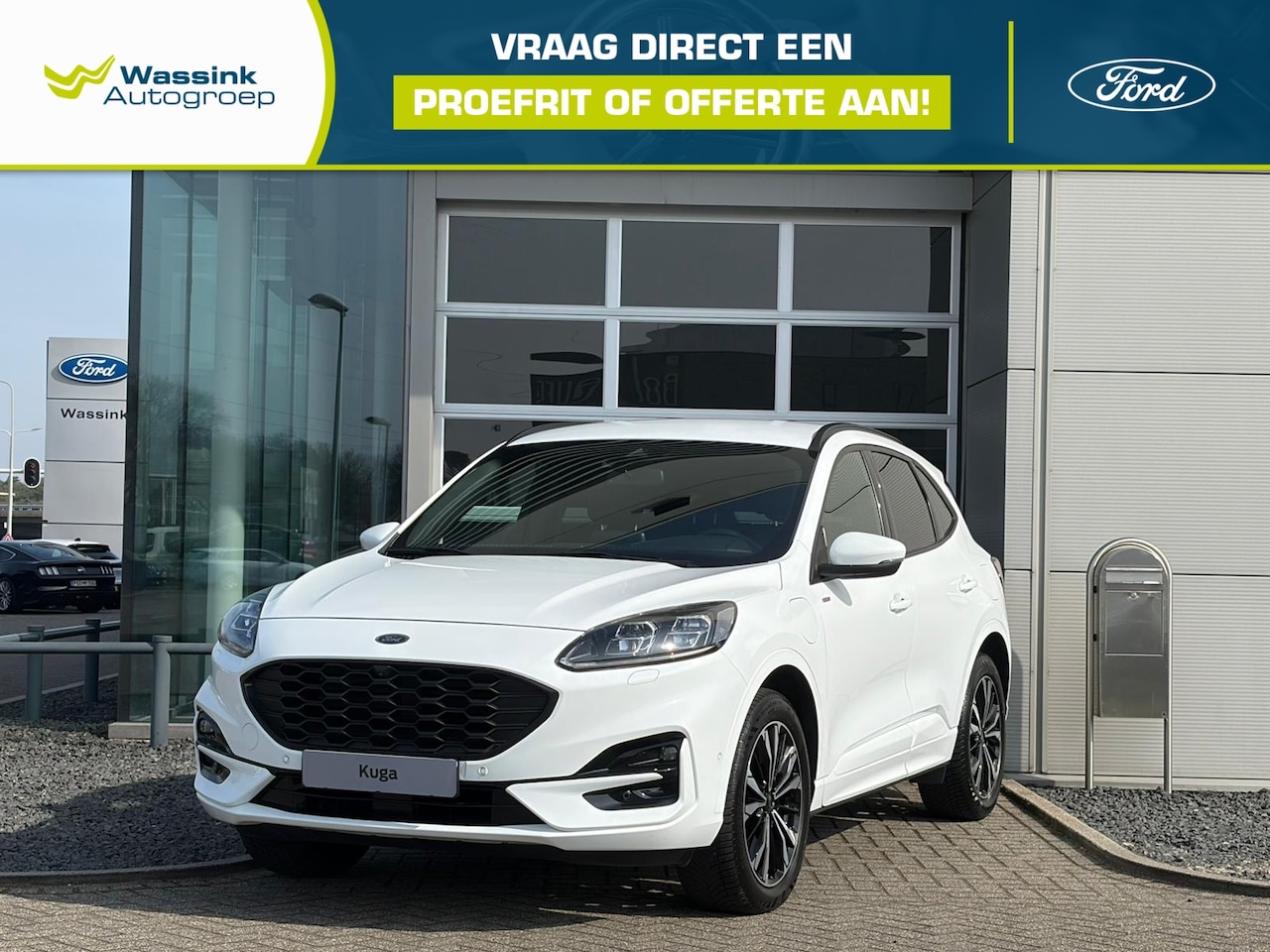Ford Kuga - 2.5 PHEV e-CVT 225pk ST-Line X | Navigatie | Stoel erwarming voor en achter | voorruitverw - AutoWereld.nl