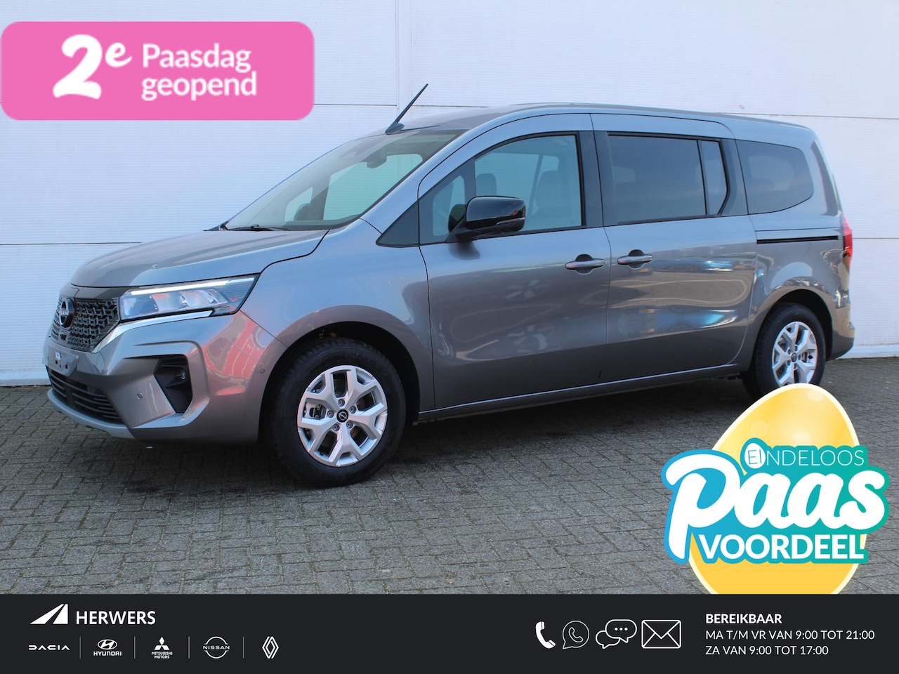 Nissan Townstar Evalia - Tekna L2 45 kWh / €5.000,- Voordeel! / Nieuw Uit Voorraad Leverbaar / Navigatie + Apple Ca - AutoWereld.nl