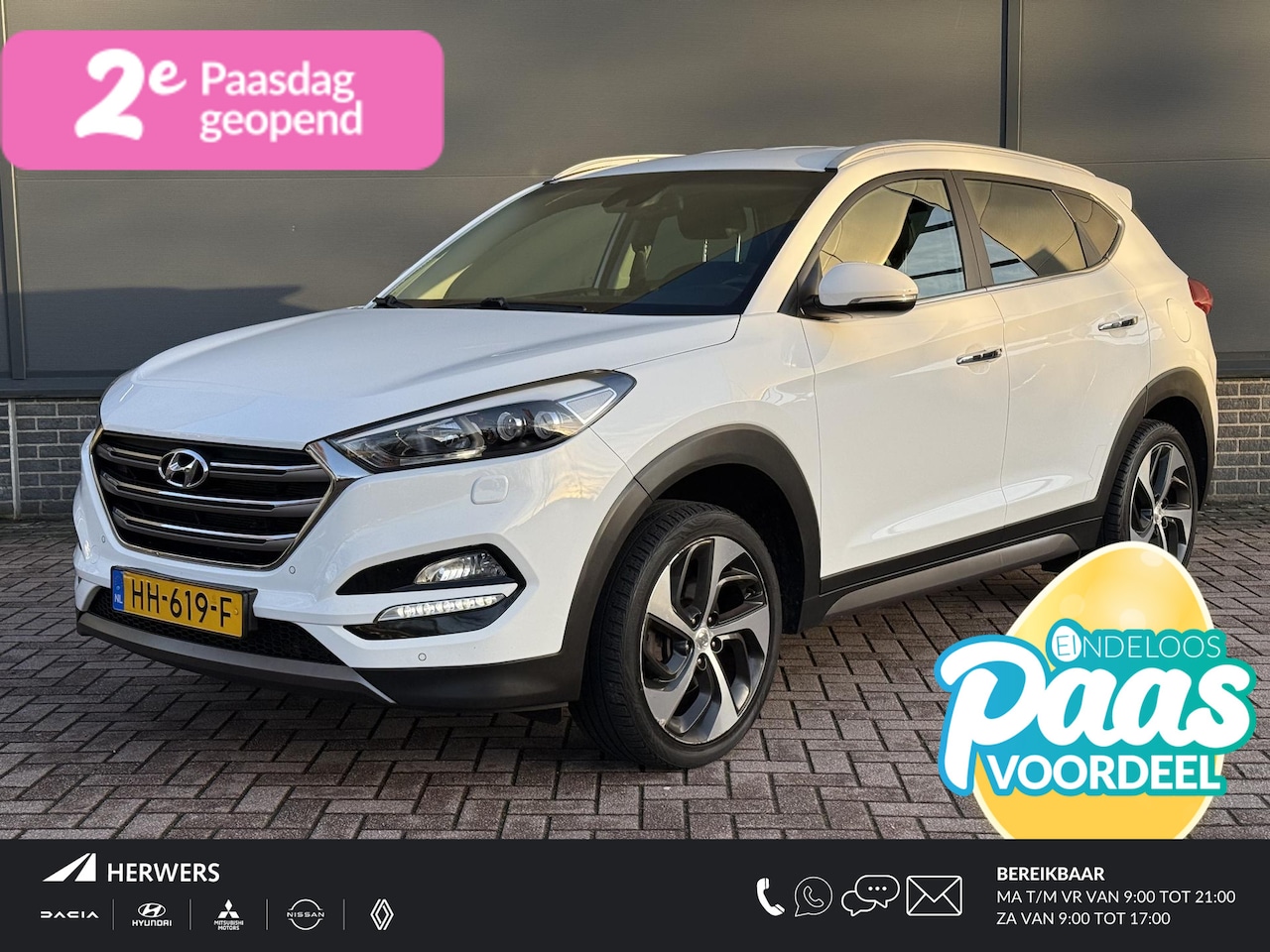 Hyundai Tucson - 1.6 GDi Premium / Trekhaak 1400kg  / Navigatie / Lederen bekleding / Stoel Verwarming+Verk - AutoWereld.nl