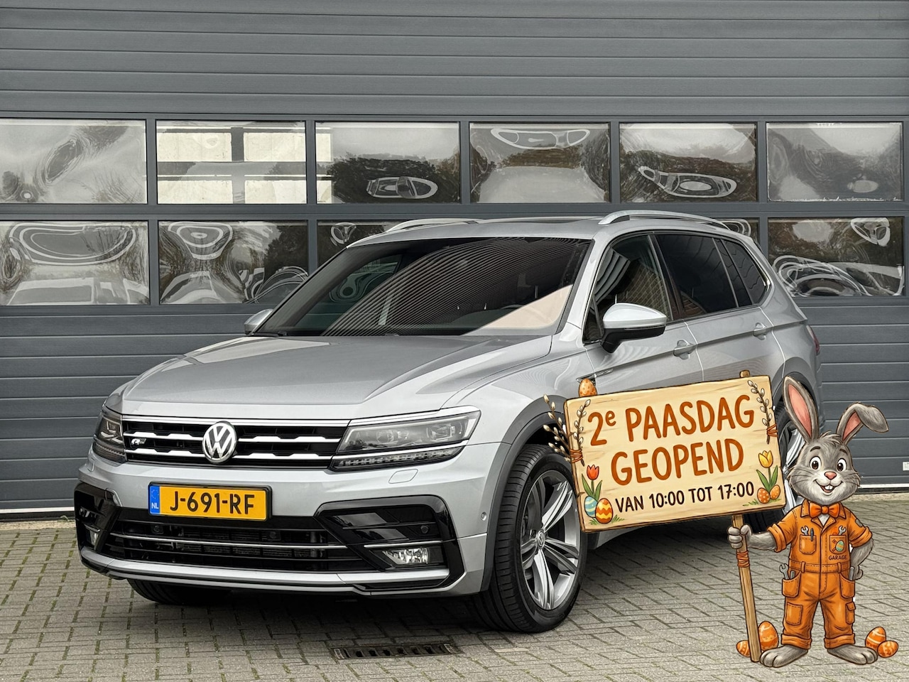 Volkswagen Tiguan Allspace - 1.5 TSI HIGHLINE BUSINESS R 7-PERS I LEDER PAKKET I TREKHAAK I SCHUIFDAK I AUTOMAAT I ADAP - AutoWereld.nl