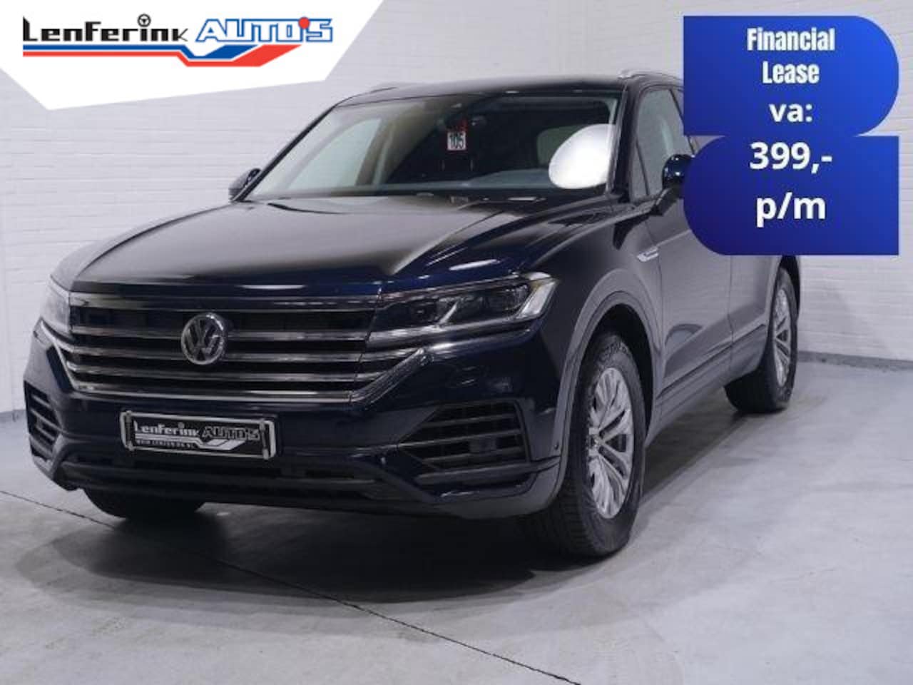 Volkswagen Touareg - 3.0 TDI 231 pk Grijs Kenteken 2-Zits Navi, Camera Trekhaak 3.500 kg, Leder Zwart, Adapt. C - AutoWereld.nl