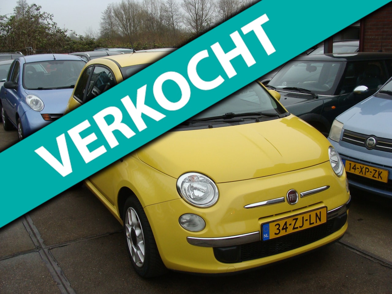 Fiat 500 - 1.2 Lounge st bekr airco elek pak nap apk - AutoWereld.nl