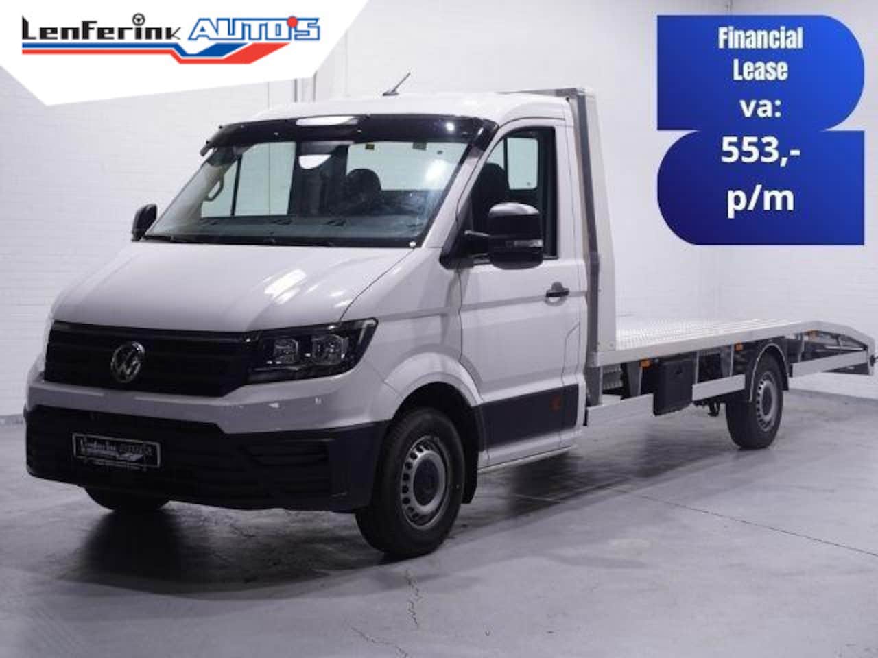Volkswagen Crafter - 2.0 TDI 140 pk L4 Autotransporter Airco, Cruise Control, Trekhaak 3.000 kg, BPM vrij, 3-Zi - AutoWereld.nl