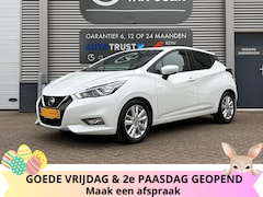 Nissan Micra - 1.0 IG-T 101PK Automaat, Navi, Airco, Cruise, Isofix, Bluetooth, Camera, ElektrRamen+Spieg