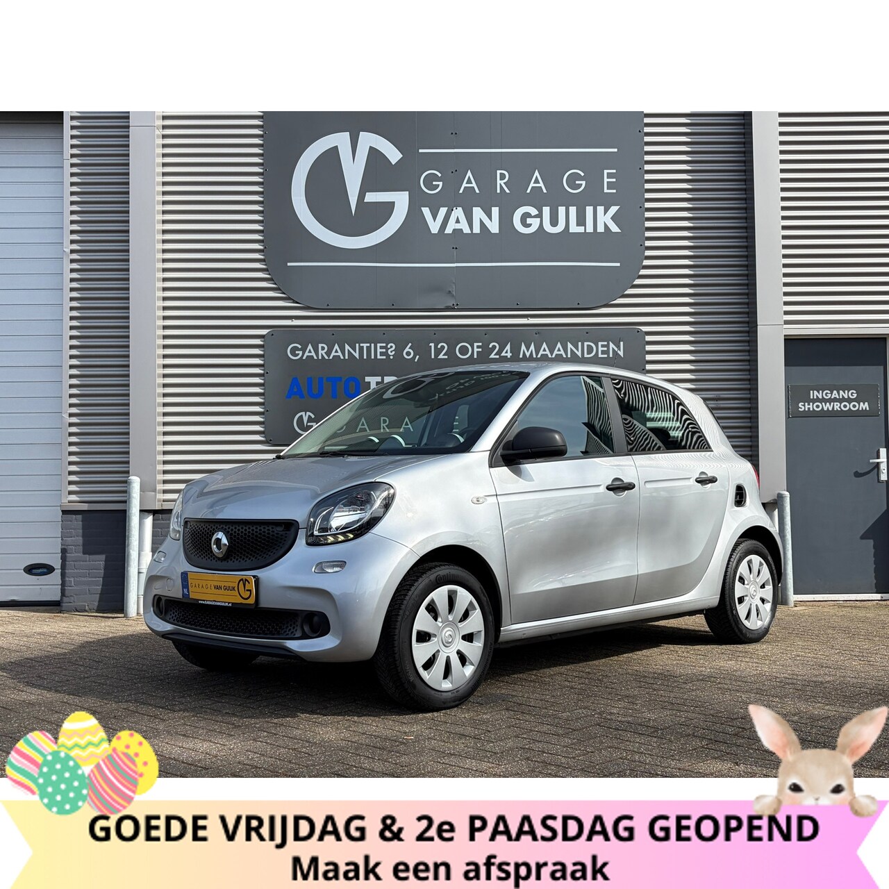 Smart Forfour - 1.0 71PK Pure Airco,CruiseControl,Leder,Isofix,Radio/CdSpeler,Start/Stop,Bluetooth,Usb,Aut - AutoWereld.nl