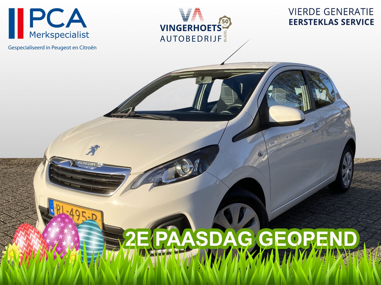 Peugeot 108 - 1.0 e-VTi Active ** Airco - Radio - Stuurbekrachtiging - Bluetooth - Sprankelend wit ** Vi - AutoWereld.nl
