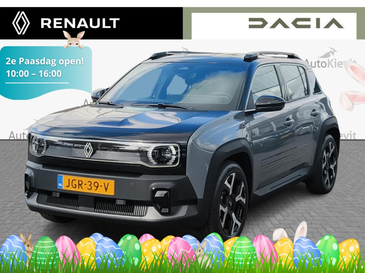 Renault 4 - comfort range techno 52 kWh - Demo / 5 JAAR GARANTIE / pack winter premium / motorkap zwar - AutoWereld.nl