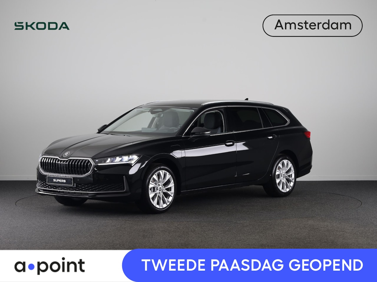 Skoda Superb Combi - Business Edition PHEV 1.5 TSI 204 pk 6 versn. DSG | Trekhaak, wegklapbaar | Chrome pakket - AutoWereld.nl