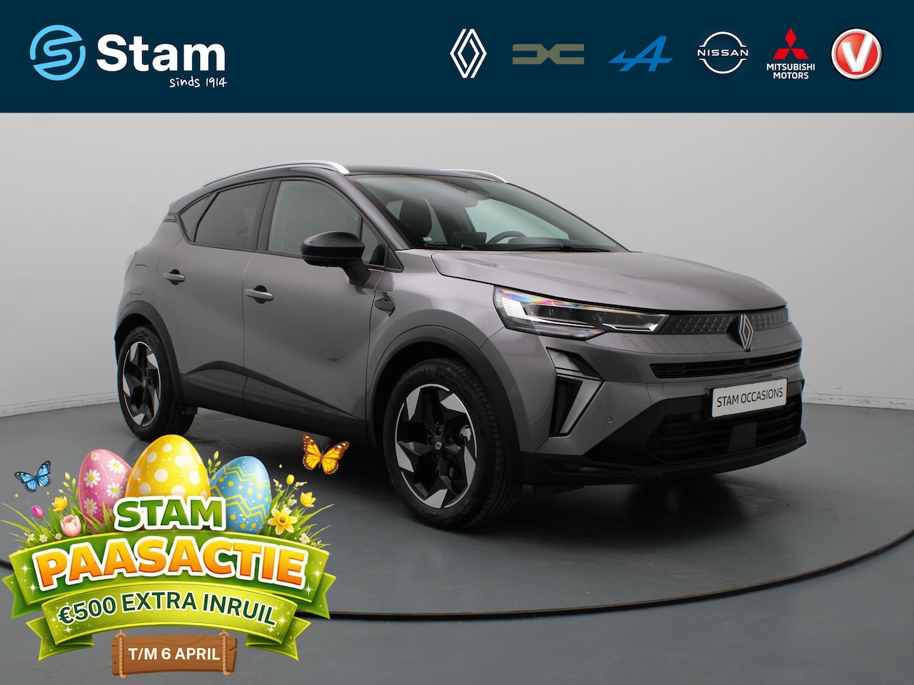 Renault Captur - 1.6 E-Tech full hybrid 145 techno 360° Camera | Cruise | Navi | Parkeersens. v+a - AutoWereld.nl