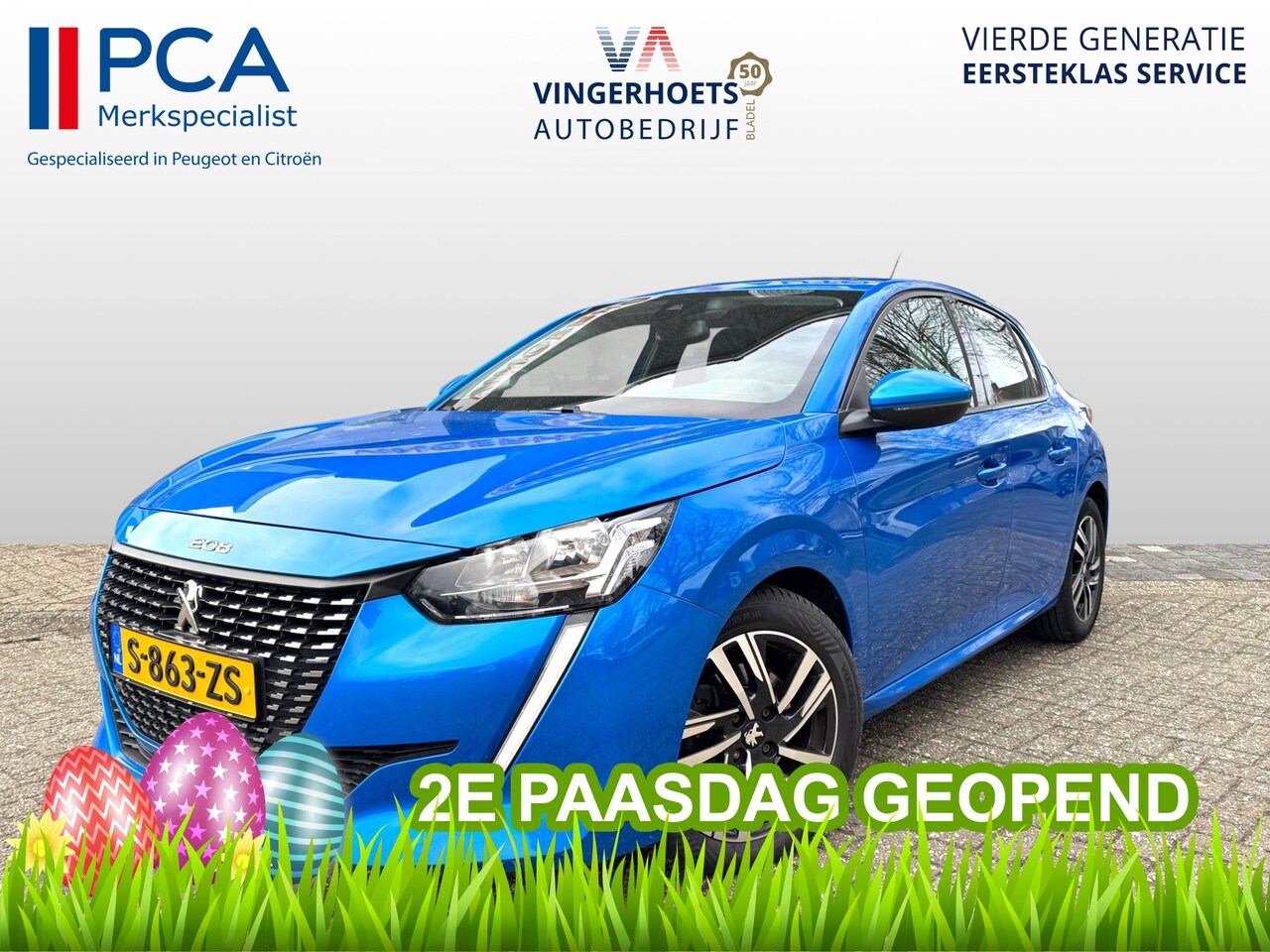 Peugeot 208 - 100 Pk. Benzine Allure * AUTOMAAT * 1/2 Lederen interieur * Keyless Start Button * Parkeer - AutoWereld.nl