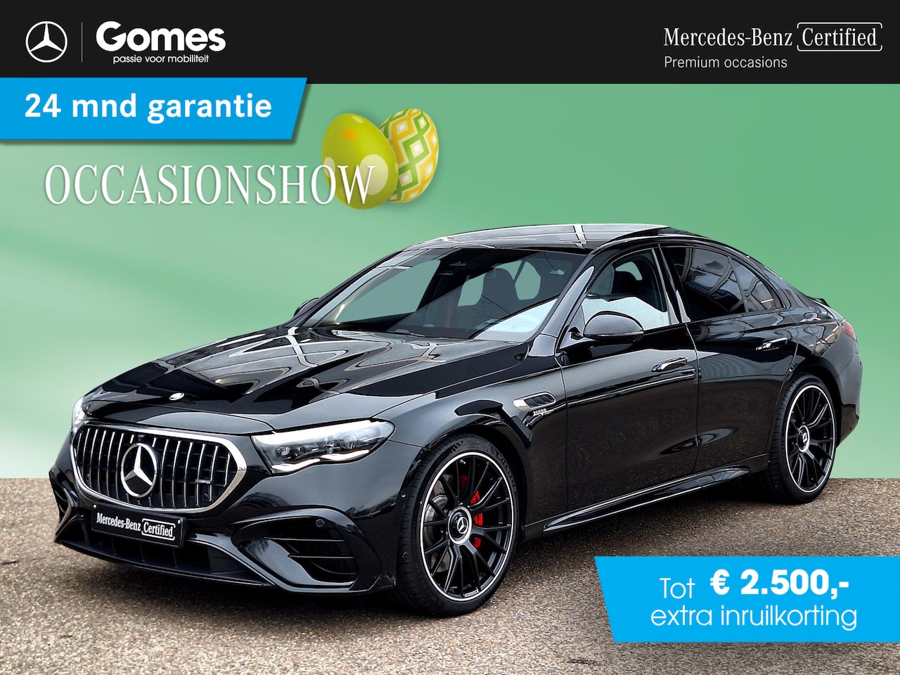 Mercedes-Benz E-klasse - AMG 53 HYBRID 4MATIC+ | Panoramadak | Burmester | Night pakket | 360° Camera | Memory pakk - AutoWereld.nl