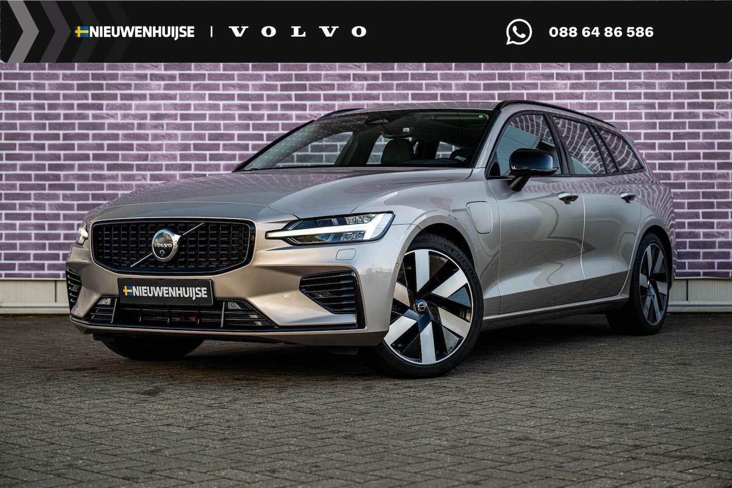 Volvo V60 - 2.0 T6 Plug-in hybrid AWD Ultimate Dark | Long Range | 360 Graden Camera | Nappaleder | St - AutoWereld.nl