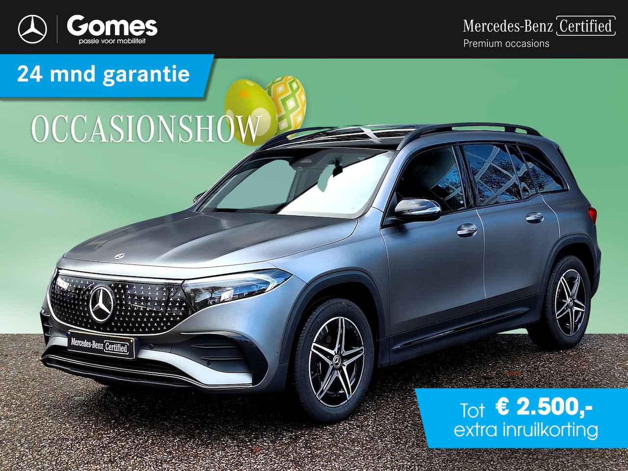 Mercedes-Benz EQB - 250+ AMG Line | Night Pakket | Panoramadak | Dodehoekassistent | Donkergetint Glas Achter - AutoWereld.nl