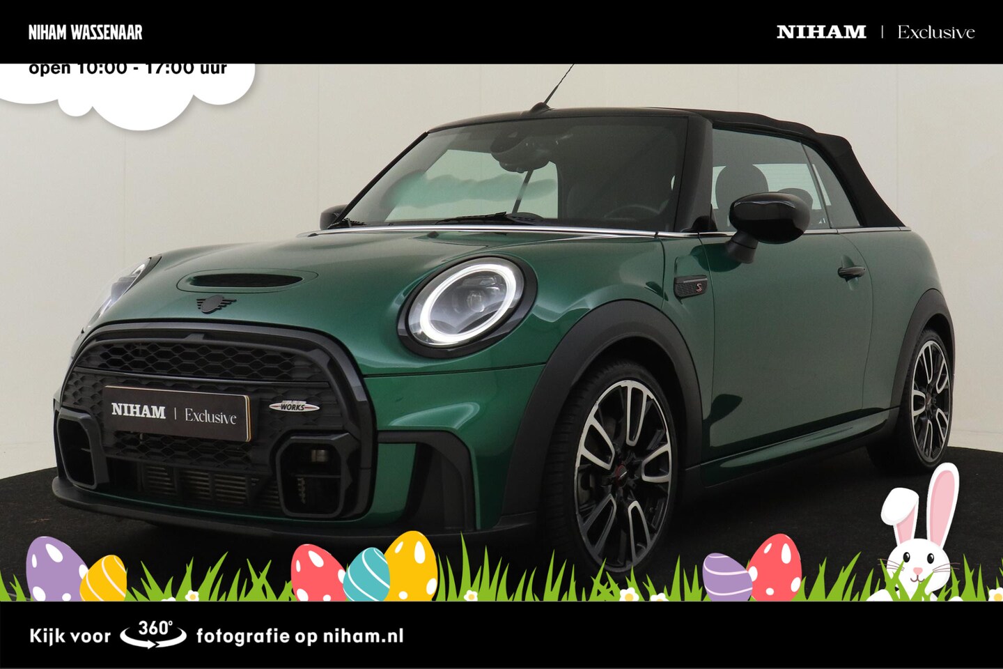 MINI Cabrio - 2.0 COOPER S JOHN COOPER WORKS -HARMAN/KARDON|CRUISE|CAMERA|LED|DYN.DAMP.|VERW.VOORRUIT - AutoWereld.nl