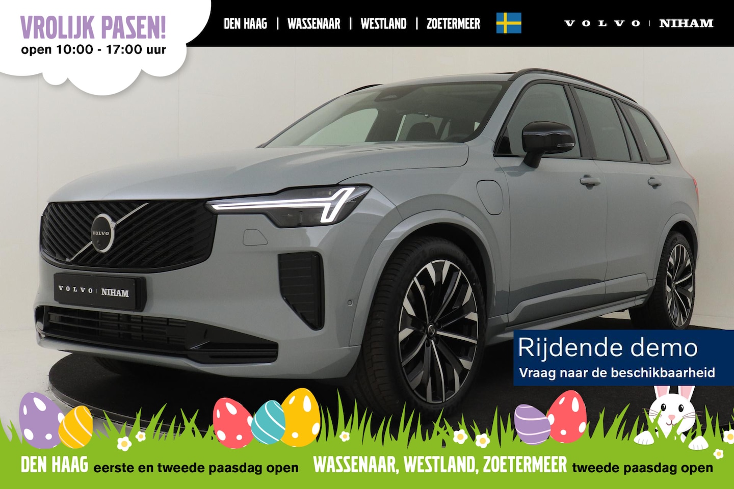 Volvo XC90 - II T8 PLUG-IN HYBRID AWD ULTRA DARK -PANO.DAK|HARMAN/KARDON|LUCHTVERING|GEVENT.LEDER+MASSA - AutoWereld.nl