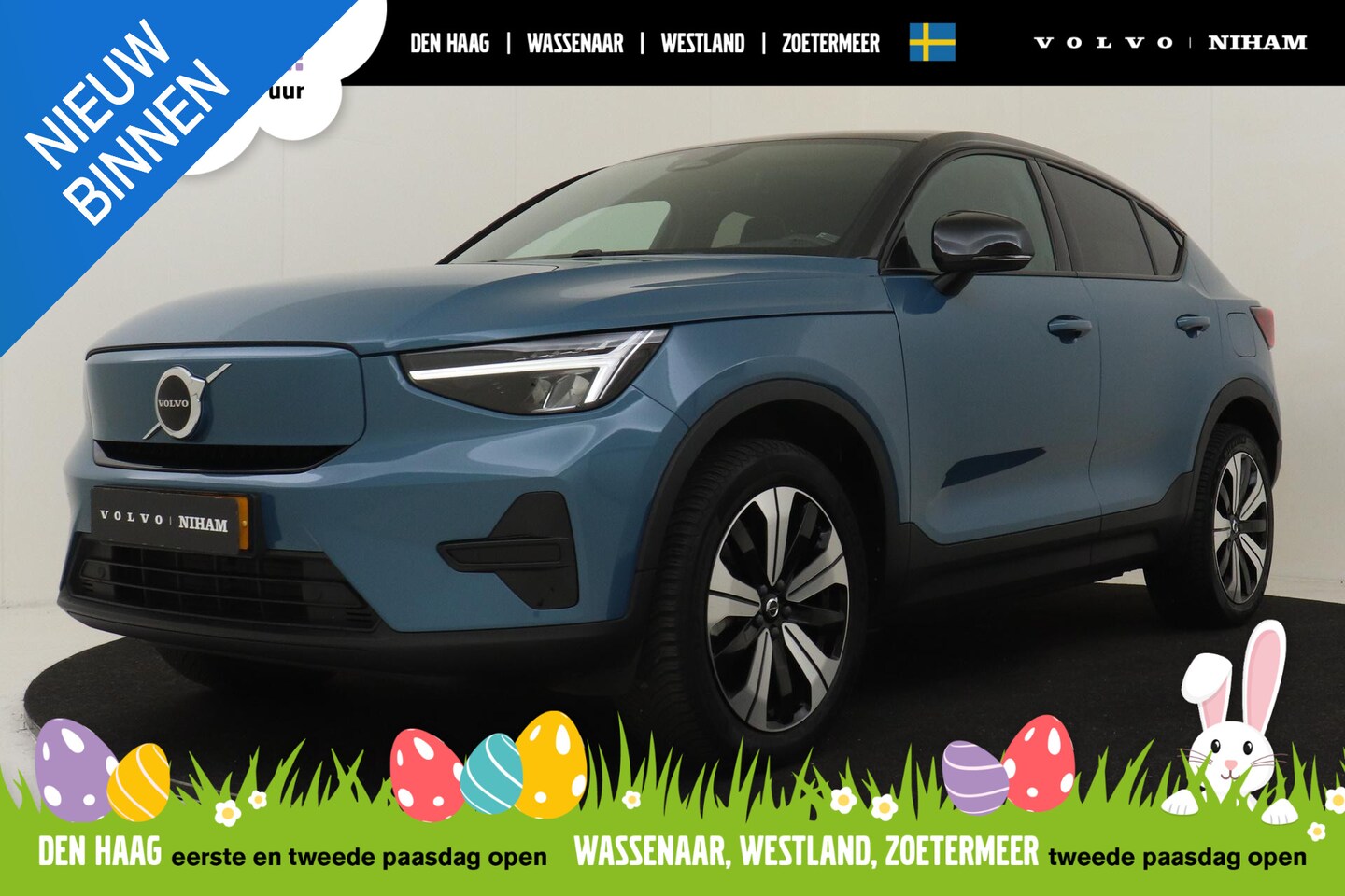 Volvo C40 - RECHARGE PLUS 69 kWh -PANO.DAK|CAMERA|PRIVACY.GLAS|NUBUCK|CLIMATE|KEYLESS|ADAP.CRUISE - AutoWereld.nl