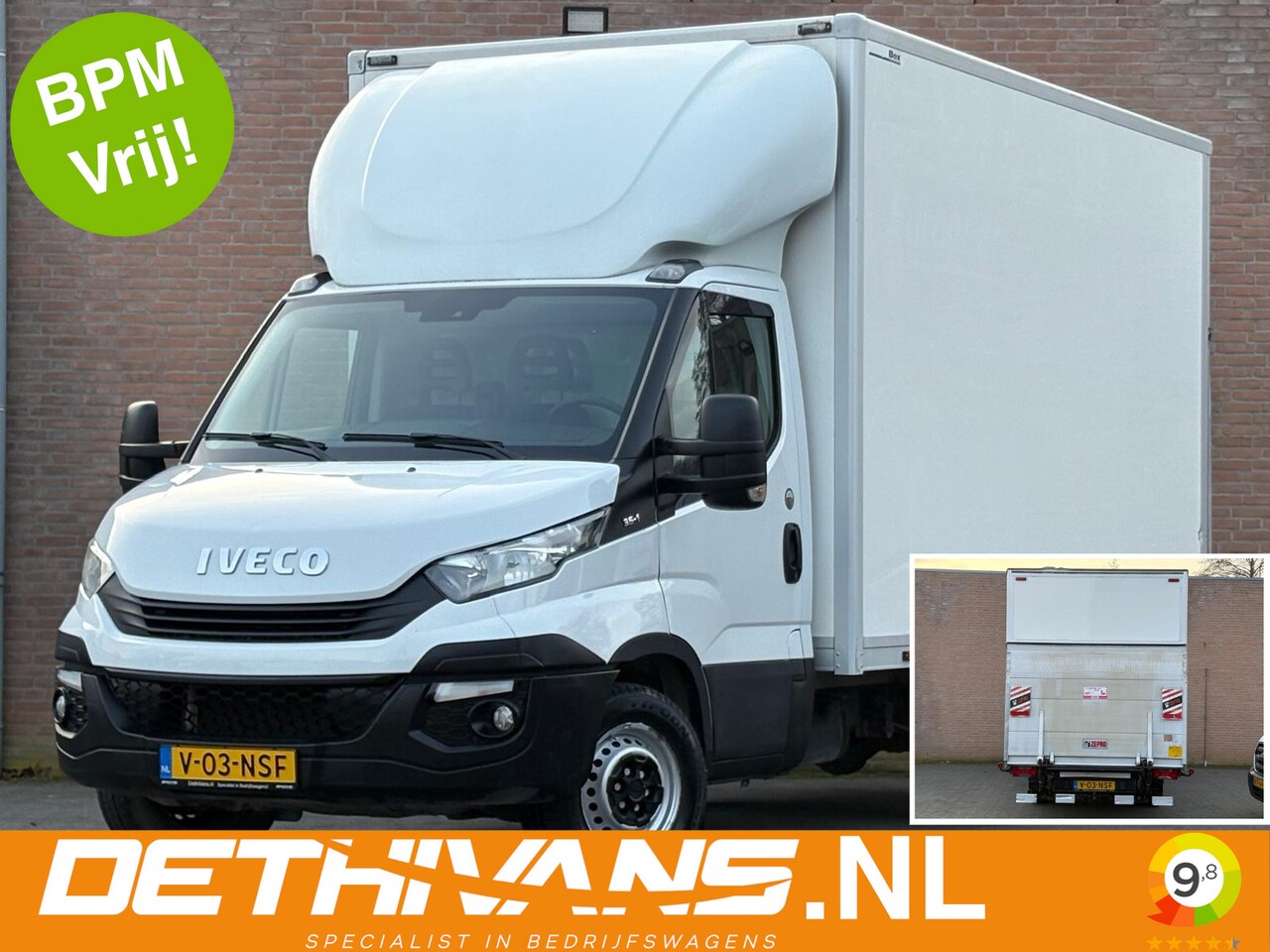 Iveco Daily - 35S14 140PK Bakwagen 20m³ / Laadklep / Trekhaak 3.500kg - AutoWereld.nl