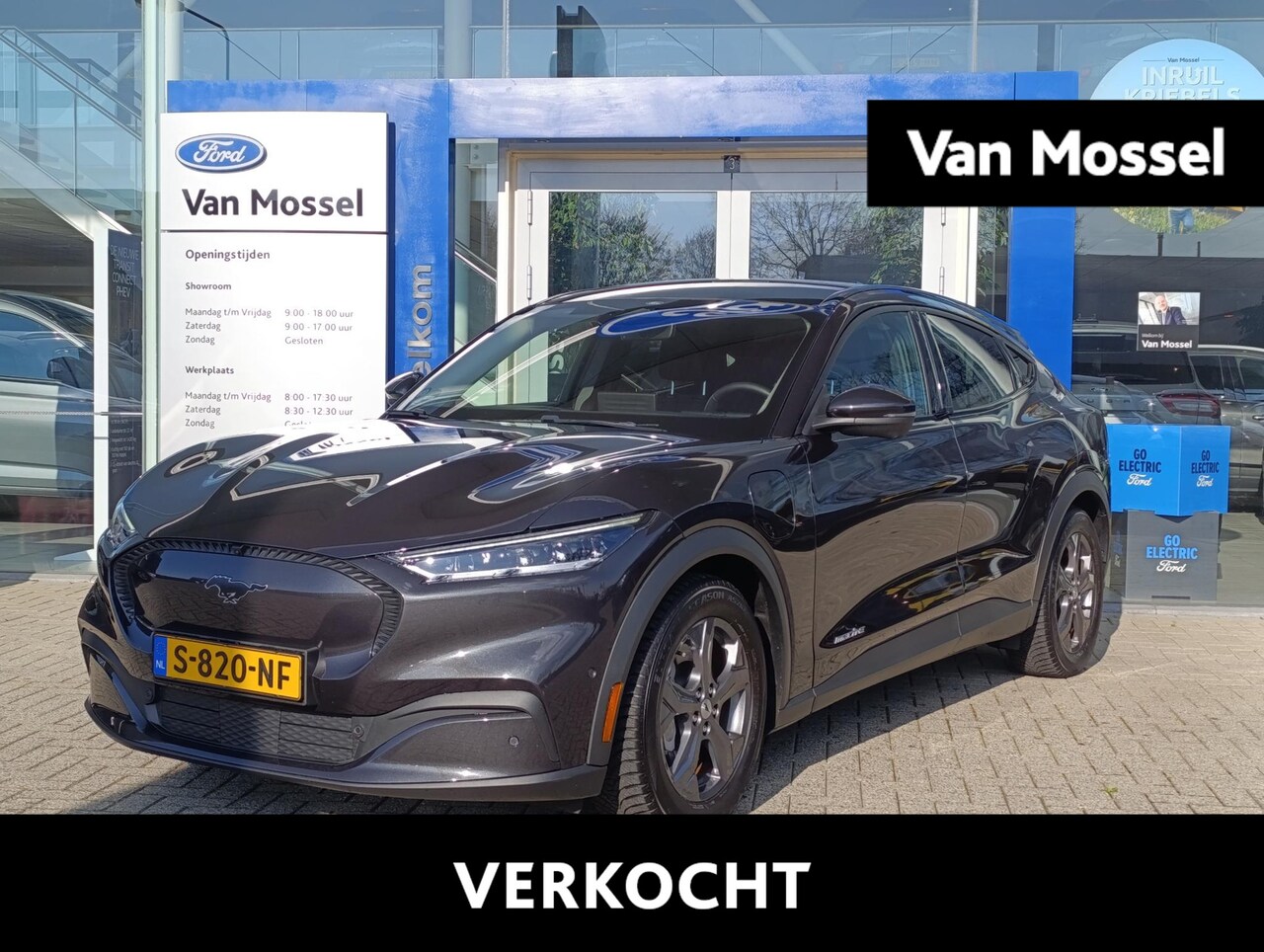 Ford Mustang Mach-E - RWD 75 kWh | Panoramadak | Elek. stoelen met geheugen | B&O Audio | 360 Camera | Elek. ach - AutoWereld.nl