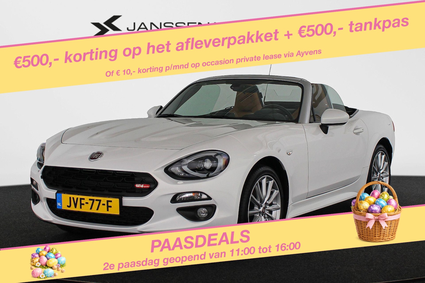 Fiat 124 Spider - 1.4 MultiAir Turbo Lusso BOSE Keyless Stoelverwarming Achteruitrijcamera - AutoWereld.nl