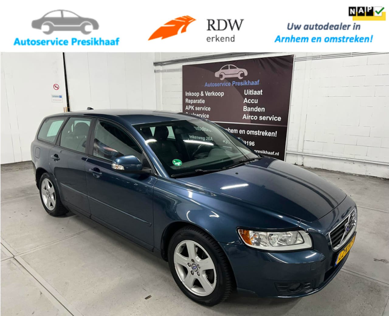Volvo V50 - 1.6D S/S Sport Drive TREKHAAK / NAP / LM VELGEN - AutoWereld.nl