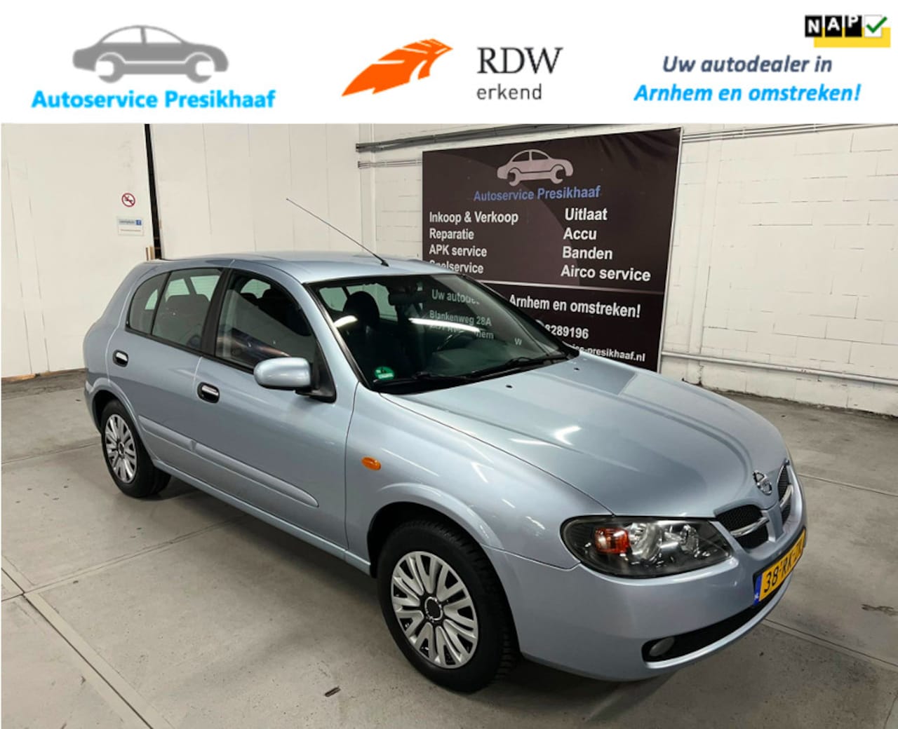Nissan Almera - 1.8 Acenta ECC / NAP / 5-DEURS / TREKHAAK - AutoWereld.nl