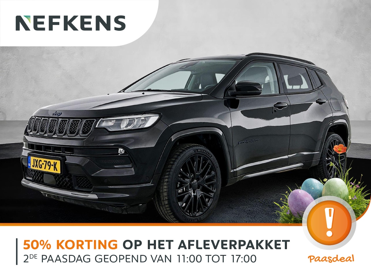 Jeep Compass - 4xe Plug-in Hybrid Electric S 240pk Automaat | Navigatie | Adaptieve Cruise Control | Stoe - AutoWereld.nl